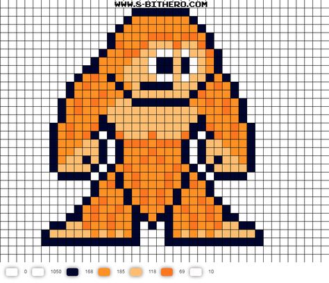 Sasquatch (Alpha Flight) 8-bit Perler Bead Pattern Perler Beads Pattern, Video Game Crafts, Game Crafts, Bead Templates, Crochet Graphs, Alpha Flight, Perler Ideas, Beads Pattern, Perler Bead Templates