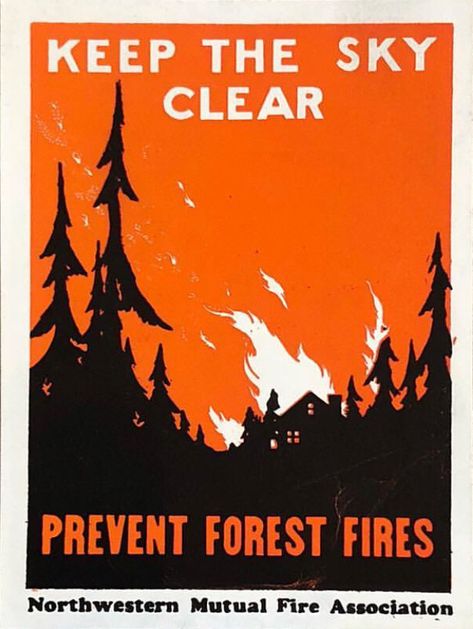 Wild Fire, Fire Prevention, Poster Illustration, Fire Signs, Forest Fire, Letterpress, Wellness Design, Sketch Book, Design Inspiration