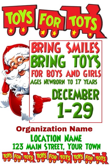 Donation Flyer, Donation Request Letters, Gingerbread House Template, Toy Drive, School Mom, Flyer Free, Toys For Tots, Free Toys, Promotional Flyers