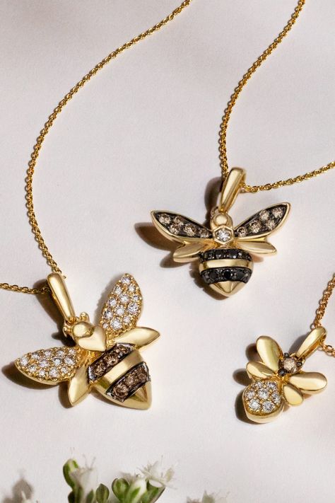 But our answer? To BEE Positive all spring long with our Honey Bee Pendant. #HoneyBee #WorkerBees #Bees #Gardener #GardenLife Bee Positive, Neutral Skin Tone, Levian Jewelry, Diamond Lighting, Mary Kay Business, Argyle Diamonds, Diamond Mines, Fancy Jewellery Designs, Famous Black