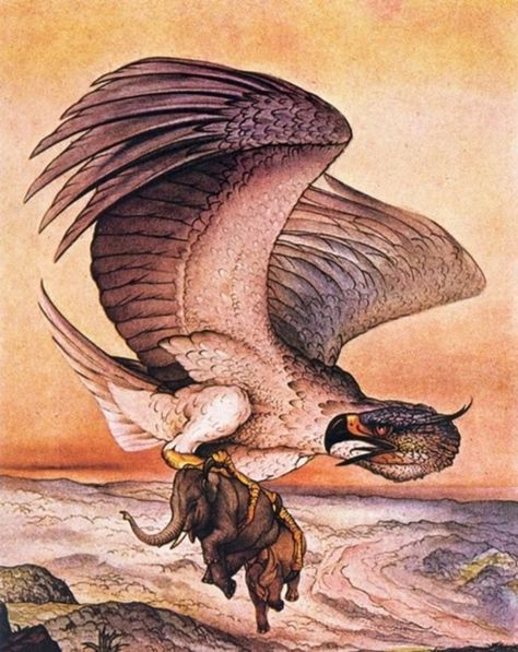 10 supernatural Middle Eastern creatures that are scary AF Sinbad The Sailor, Mythical Monsters, Mythical Birds, Fancy Things, Ange Demon, Mythical Beast, Legendary Creature, Mythological Creatures, Arabian Nights