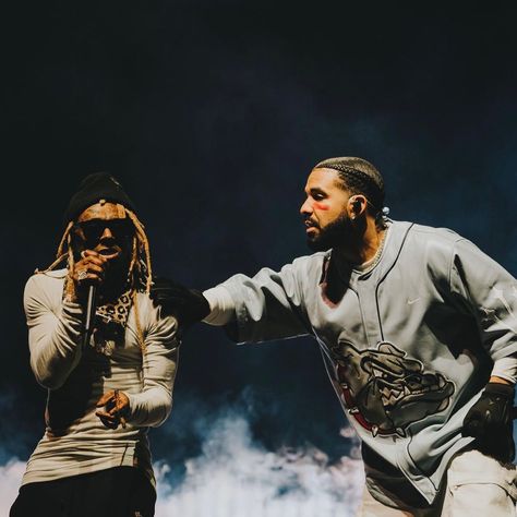 Drake And Lil Wayne, Dreamville Festival, Lil Wayne Concert, J Cole Dreamville, Future And Drake, Drake Lil Wayne, Rapper Kendrick Lamar, Drakes Songs, Drake Photos