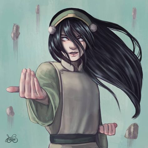 Auropolitan on Instagram: “Here's our tough girl #toph for "earth" <3. I know many artists have depicted her with loose hair already, but I thought we could use some…” Toph Beifong Hair Down, Toph Avatar, Toph Beifong, Avatar Series, The Last Avatar, Wanderer Art, Loose Hair, Avatar The Last Airbender Art, Tough Girl