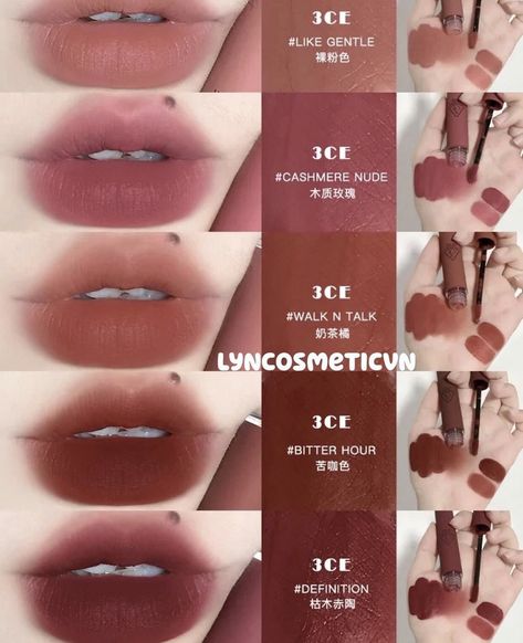 3ce Velvet Lip Tint, Velvet Lip Tint, Lip Tints, Makeup Accesories, Beauty Makeup Tutorial, Ulzzang Makeup, Lip Makeup Tutorial, Swag Makeup, Eye Makeup Pictures