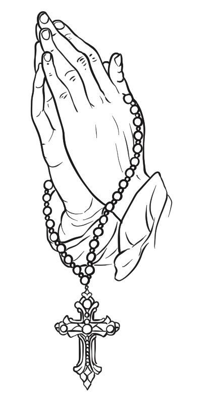 Praying Hands With Rosary Tattoo Stencil, God Hands Drawing, Praying Hands Tattoo Stencil, Leg Tattoo Stencil, Stencil Tattoo Ideas Men, Hands With Rosary, Praying Hands Tattoo Design, Hamsa Tattoo Design, Praying Hands Tattoo