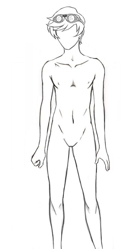 Anime base Drawing Poses Male, Male Body Drawing, Boy Body, Drawing Anime Bodies, Body Outline, Anime Male, Anime Tutorial, Body Sketches, Human Drawing