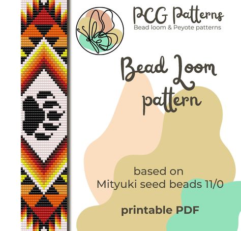 Indian Loom Beading Patterns, Wolf Loom Beading Patterns, Bear Beading Patterns, Native Beaded Bracelets, Native American Beading Tutorial, Bead Loom Designs Free Pattern, Bead Loom Patterns Native, Beadwork Patterns Free Seed Bead Tutorials, Loom Beading Patterns