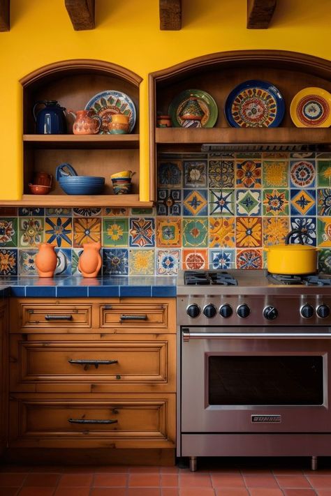 Kitchen Ceiling Designs, Modern Kitchen Ceiling, Amber Lewis Kitchen, Mexican Tile Kitchen, Modern Garden Design Ideas, Island Kitchens, Tile Countertops Kitchen, Your Space, Kitchen 2024