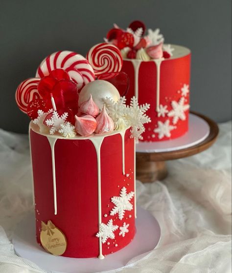 Christmas Themed Cakes, Best Christmas Cake, Christmas Cake Decorating Ideas, Christmas Cake Decorating, Easy Christmas Cake Recipe, Mini Christmas Cakes, Christmas Cakes Easy, Christmas Themed Cake, Cakes To Make