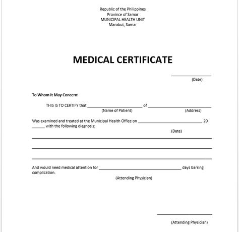 Medical Certificate Format For Job, Medical Certificate For Sick Leave, Fake Medical Certificate, Medical Certificate Template, Dr Note For Work, Leave Template, Allergy Rash, Medical Form, Medical Certificate