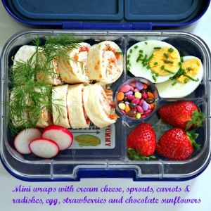 Tutti Frutti Mini Veggies Wraps Yumbox Tapas Lunch Ideas, Wraps Lunch, Yumbox Panino, Mini Wraps, Easy Bento, Healthy Packed Lunches, Healthy Lunches For Work, Bento Ideas, Healthy Lunches For Kids