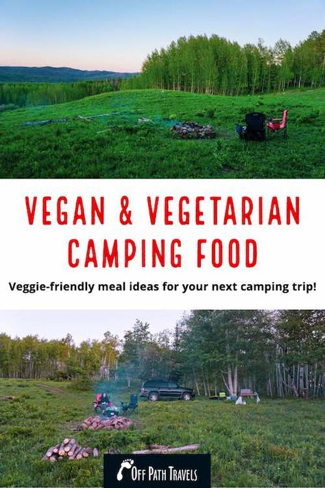 Camping Recipes Healthy, Vegetarian Camping Food, Vegetarian Camping Meals, Vegan Camping Meals, Grillable Veggie Burger, Vegan Camping Food, Vegetarian Camping Recipes, Vegetarian Camping, Vegan Breakfast Casserole