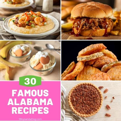 These Alabama Famous Foods are exactly the southern-style food you’ve been looking for. This list of popular southern dishes will fulfill all your comfort food needs. Recipes From Alabama, Alabama Recipes, American Cuisine Recipes, Alabama Food, State Recipes, Kentucky Food, School Restaurant, Southern Things, Famous Recipes