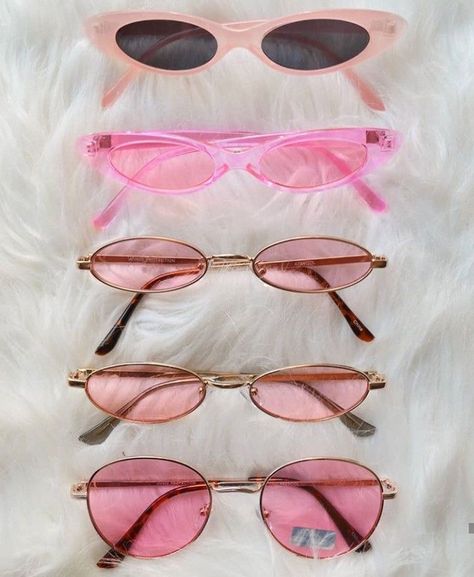 Pink Aesthetic Sunglasses, Aesthetic Sunglasses, Pretty Sunglasses, Glasses Trends, Funky Glasses, Vintage Sunglasses Retro, Sunglasses Store, Unique Sunglasses, Baby Pink Aesthetic