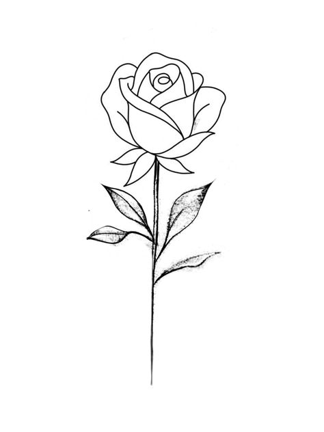 East Rose Drawing, Rose Bud Drawing, Drawing Of Roses, Tattoo Bible, Rose Drawing Simple, Teacup Tattoo, Drawings With Meaning, Cool Tattoo Drawings, Rose Sketch