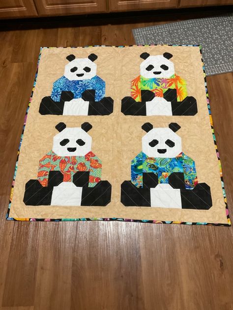 Elizabeth Hartman Quilts, Panda Quilt, Elizabeth Hartman, Quilts Patterns, Quilt Patterns, Quilting, Kids Rugs, Pattern, Pandas