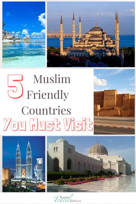 5 #Muslim #countries you MUST visit! #travel #destination Safest Places To Travel, Muslim Holidays, Islamic Countries, Best Holiday Destinations, Halal Food, Muslim Countries, Travel Girl, Islamic Culture, Countries To Visit