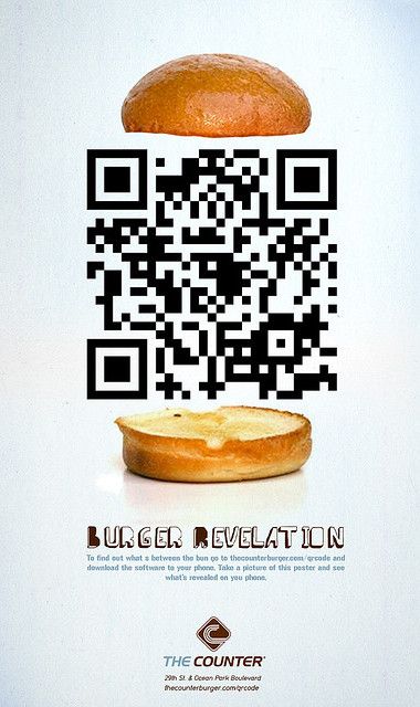 Ad mockup for The Counter displaying a QR Code that points to justinsomnia.org Kek Lapis, Food Menu Design, Food Content, Burger Bar, Food Graphic Design, Food Poster Design, Food Ads, Social Media Design Inspiration, Food Poster