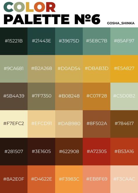 Earth Colour Palette, Procreate Color Palettes, Vintage Colour Palette, Procreate Color Palette, Hex Color, Desain Pantry, Color Design Inspiration, Hex Color Palette, Earthy Color Palette