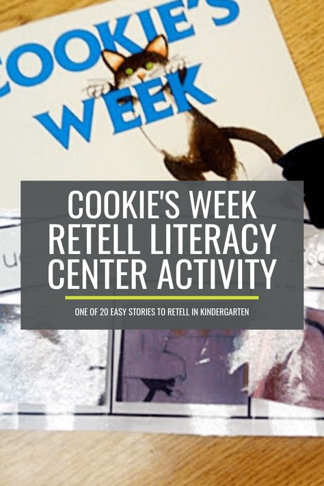 Cookie’s Week Retell Literacy Center Activity Teach Handwriting, Retelling Activities, Teaching Handwriting, Writing Sight Words, Rainbow Writing, Baby Activity Center, Arts Ideas, Teaching Letters, Reading Habits