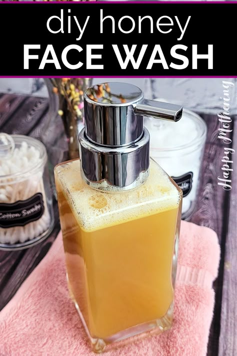 Honey Face Wash, Homemade Face Wash, Diy Honey, Honey Diy, Oil Cleansing, Diy Beauty Products, Honey Face, Diy Kosmetik, Homemade Products