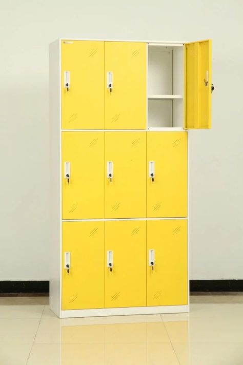 Staff Lockers, Childrens Art Studio, Key Locker, Export And Import, Locker Designs, Office Lockers, Door Locker, Door Metal, Storage Locker