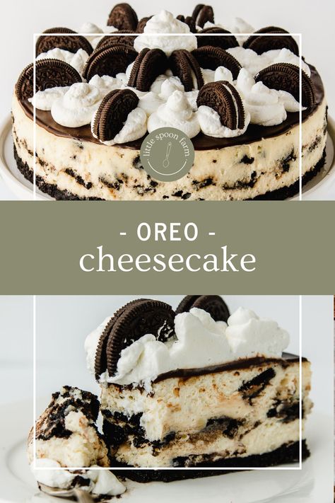 Oreo Cookie Butter, Halloween Cheesecake, Farmhouse Recipes, Cheesecake Cake Recipes, Farm Recipes, Oreo Cheesecake Recipes, Cheesecake Cake, Homemade Cooking, Recipes Christmas