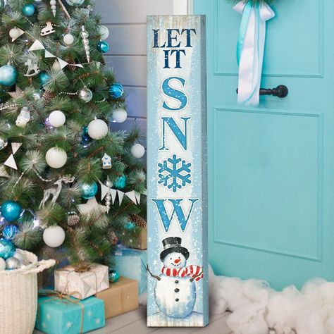 Snowman Wooden Signs, Gnome Welcome Signs For Porch, Porch Christmas Signs, Snowman Signs Wooden, Christmas Welcome Signs Front Porches, Christmas Wood Signs Diy, Outdoor Christmas Signs, Christmas Porch Leaners, Winter Signs Wooden