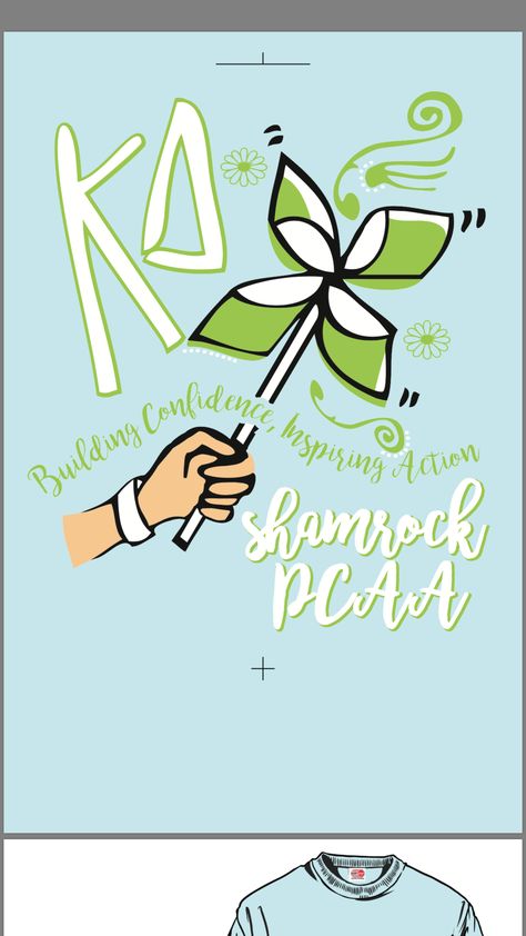 Kappa Delta Sorority Shamrock Shirt Kappa Delta Shirts Designs, Kappa Delta Shamrock Shirts, Shamrock Week Kappa Delta, Kappa Delta Philanthropy, Kappa Delta Graphic, Kappa Delta Shamrock, Kappa Delta Crafts, Kappa Delta Shirts, Recruitment Decorations