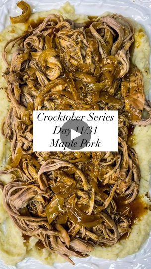 7.9K views · 138 reactions | Welcome to the Crocktober series! 31 days of crock pot recipes in October! Follow along so you don’t miss anything! Today’s recipe is Maple Pork. You can find this recipe and all the recipes in the Crocktober series on my website. From there you can save to make later, pin 📌 to Pinterest and print it out. https://www.stephreallife.com/slow-cooker-maple-pork-loin/ #crocktober #crockpotrecipes #slowcookerrecipes #easyrecipes #easydinners #familyfriendlymealideas | Stephanie Gigliotti | Stephanie Gigliotti · Original audio Stephanie Gigliotti, Pork Loin Crock Pot Recipes, Pork Roast And Sauerkraut, Pork Roast Crock Pot Recipes, Vacation Recipes, Maple Pork, Crockpot Pork Loin, Crockpot Pork Roast, Slow Cooker Pork Roast