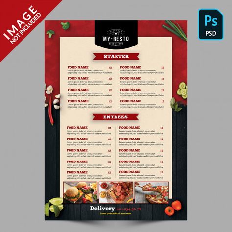 Food menu template Premium Psd | Premium Psd #Freepik #psd #food #vintage #menu #design Chinese Food Menu Design, Hotel Menu Card Design, Food Menu Card Design, Menu Food Design, Chinese Food Menu, Menu Vintage, Menu Sushi, Menu Burger, Chinese Menu