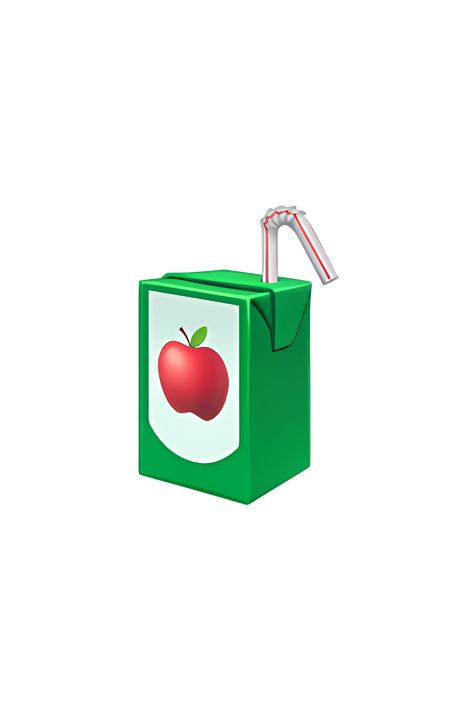 The 🧃 emoji depicts a rectangular beverage box with a straw sticking out of it. The box is usually shown in a bright color, such as orange or blue, with a label on the front indicating the type of beverage inside. The straw is typically red or white and is positioned at an angle, as if someone has just taken a sip from it. The overall appearance of the emoji is playful and refreshing, suggesting a cool and tasty drink on a hot day. Apple Emoji Png, Iphone Emoji Png, Box Emoji, Jus Apel, Emoji Food, Iphone Png, Apple Emojis, Phone Emoji, Ios Emoji