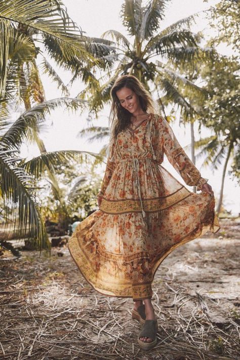 The latest from Spell & The Gypsy is finally here! For the bohemian girls! Isabel Lucas, Bohemian Girls, Spell Designs, Strappy Maxi Dress, Half Skirt, Flowy Maxi Dress, Peasant Dress, Maxi Gowns, Hippie Chic