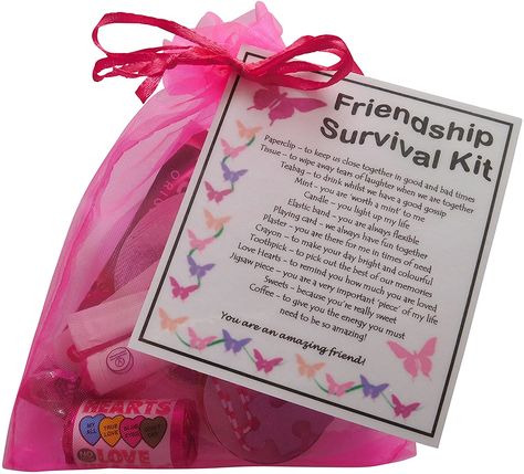 SMILE GIFTS UK Friendship Gift Survival Kit (Great Friend Gift for Birthday or Christmas, Ideal BFF gift for BFF, Friendship gift): Amazon.co.uk: Office Products Sister Survival Kit, Survival Kit Gifts, Smile Gift, Present For Birthday, Christmas Shows, Anniversary Funny, 65th Birthday, Gift Kit, Uk Gifts