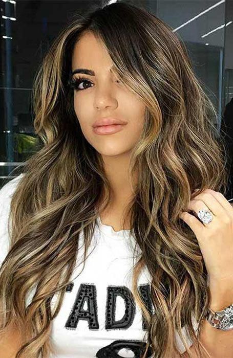 25 Sexy Black Hair With Highlights You Need To Try - The Trend Spotter #haircolorbalayage Highlights On Dark Hair, Highlights For Dark Brown Hair, Blonde Highlights On Dark Hair, The Trend Spotter, Hair With Highlights, Hair Light, Black Hair With Highlights, Dark Hair With Highlights, Brown Hair Balayage