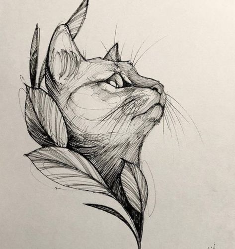 Tato Maori, Cat Tattoo Ideas, Tier Tattoo, Cat Obsession, Cat Tattoos, Cat Tattoo Designs, Dark Art Drawings, Abstract Tattoo, Tattoo Design Drawings