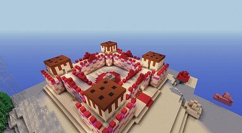 Candy Minecraft, Aesthetic Minecraft Builds, Minecraft P, Minecraft E, Modern Minecraft Houses, Minecraft Christmas, Cool Minecraft Houses, Minecraft Plans, Minecraft Tips