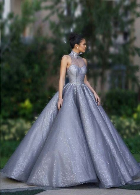 Mark Bumgarner, High Neck Evening Dress, Gabbi Garcia, Puffy Prom Dresses, Debut Gowns, Debut Dresses, Fairytale Gown, Grey Prom Dress, Gown Inspiration