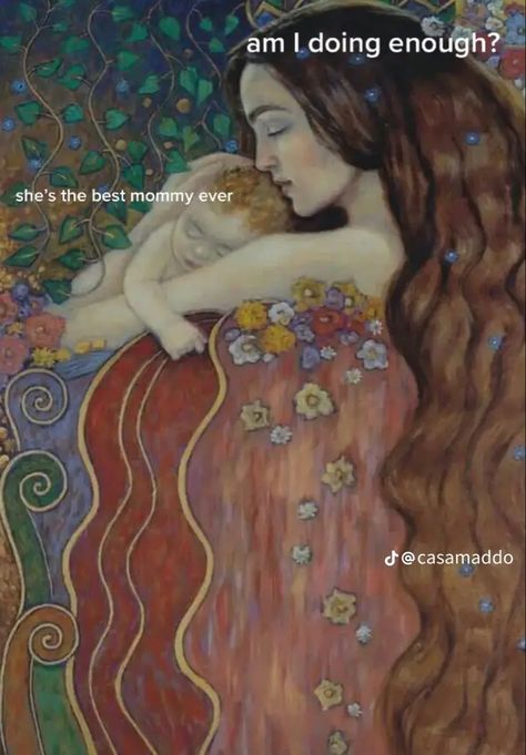 Motherhood Artwork, Motherhood Painting, Motherhood Illustration, Mother And Child Painting, Twin Flame Art, Great Works Of Art, Flame Art, Dream Painting, Mother Art