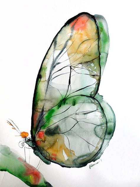 Butterflies on Behance Wings Watercolor, Photo Papillon, Art Papillon, Abstract Butterfly, Watercolor Butterfly, Butterfly Art Print, Watercolor Pictures, Original Watercolor Art, 수채화 그림