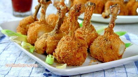 Chicken Lollipops - Cook n' Share - World Cuisines Chicken Lollipop, Bbq Party Food, Chicken Boneless Breast Recipes, Chicken Lollipops, Chicken Treats, Charcuterie Recipes, Chicken Drumsticks, Boneless Chicken Breast, Wing Recipes