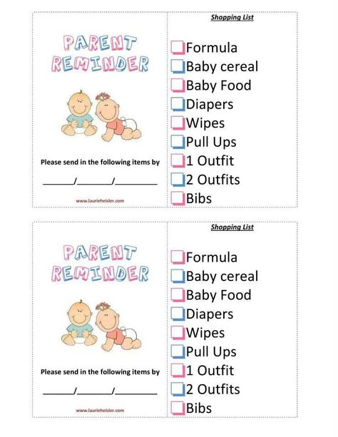 Parent reminders Parent Reminders Daycare, Daycare Reminders For Parents, Parent Reminder Form Daycare, Infant Newsletter Ideas, Infant Room Daycare Organization Ideas, Home Daycare Paperwork, Infant Classroom Ideas Daycares, Daycare Paperwork, Daycare Checklist