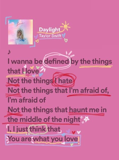 Parts Of Songs Lyrics, I Love This Song, This Is Me Trying Taylor Swift, Daylight By Taylor Swift, Taylor Swift Song Lyrics, Taylor Songs, Taylor Lyrics, Meaningful Lyrics, Lover Era