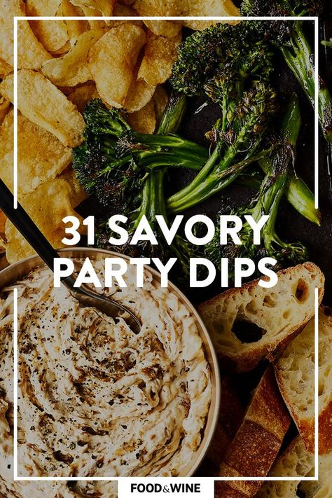 Fancy Chips And Dip, Crudite Dip Recipes, Five Onion Dip, Chips And Dip Recipes, Crudite Dip, Pistachio Dip, Party Dips Easy, Dip Party, Green Goddess Dip