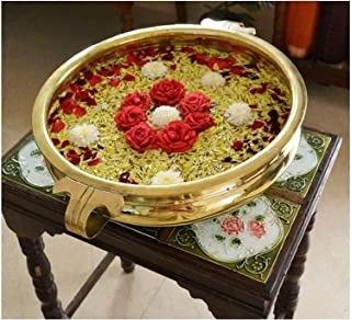 Floating Candles And Flowers, Memorial Decor, Brass Urli, Craftsman Colors, Desktop Zen Garden, Candles And Flowers, Pooja Decor, Flower Candles, Garden Plant Stand