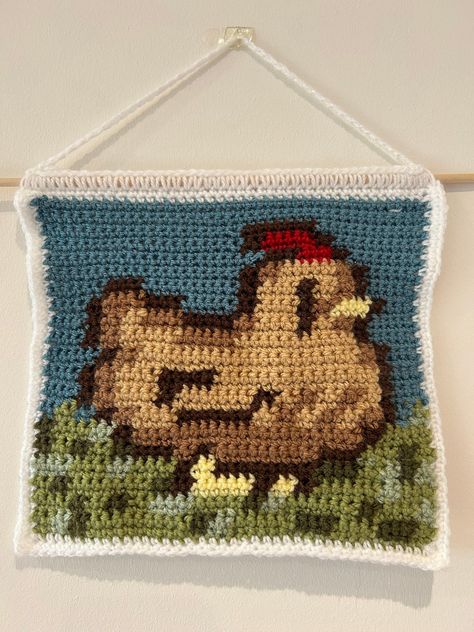 Unleash Your Creative Potential: Explore a World of Exquisite Crochet Patterns! Click Now to Discover Latest Designs 🧵🌈 👮‍♀️ German Crochet Patterns, Crochet Cow Tapestry, Square Tapestry Crochet, Perler Stardew Valley, Stardew Crochet Pattern, Star Dew Valley Crochet, Studio Ghibli Tapestry Crochet, Stardew Valley Crochet Tapestry, Fall Tapestry Crochet