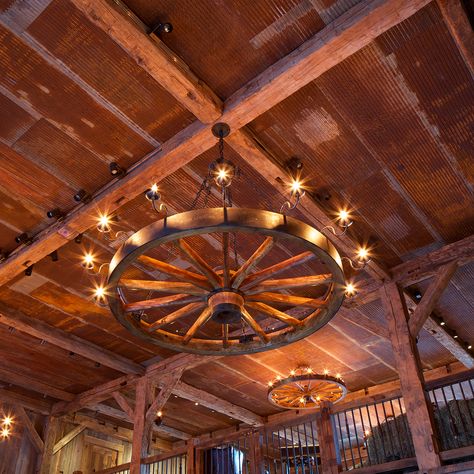 Barn Hangout Ideas, Barn Chandelier, Hangout Area, Wagon Wheel Light, Western Lamps, Wheel Lamp, Kitchen Upstairs, Wagon Wheel Decor, Living Room Upstairs