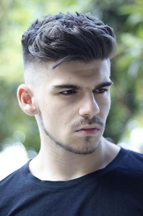 Skin Fade Pompadour, Skin Fade Hairstyle, Boys Haircut Styles, High Skin Fade, Pompadour Hairstyle, Cool Mens Haircuts, Mens Hairstyles Thick Hair, Faded Hair, Cool Hairstyles For Men