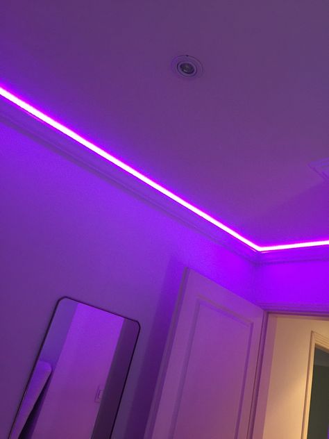 Neon Lights Bedroom Ceiling, Fake Bedroom Snaps, Fake House Snaps, Holiday Finds, Neon Lights Bedroom, Led Lighting Bedroom, 4k Wallpaper For Mobile, Bedroom Ceiling, Best Friends Aesthetic