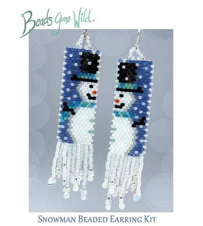 Bead Loom Kits, Loom Jewelry, Holiday Beading, Earring Kit, Seed Bead Patterns, Beaded Christmas Ornaments, Christmas Bead, Bead Weaving Patterns, Seed Bead Tutorial